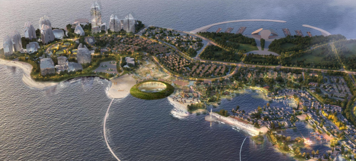 龙8国际电子平台乐成中标中南置地唐山湾风情小镇项目设计